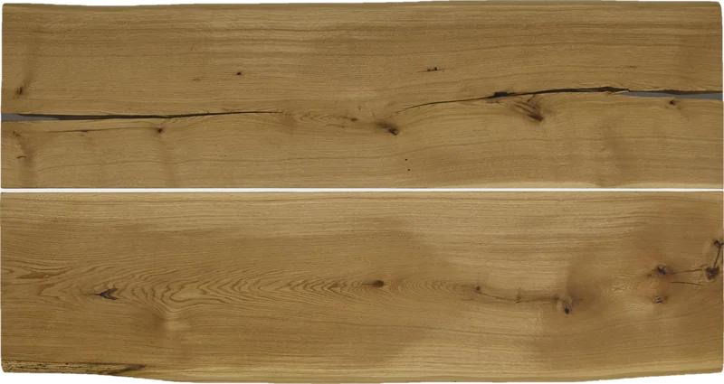Elegante no. 0060, oak, 200 cm, from above