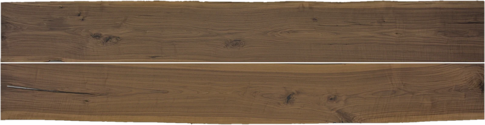 Elegante no. 0069, walnut, 400 cm, from above