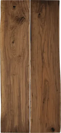 Table no. 0004, walnut, 220 cm, from above